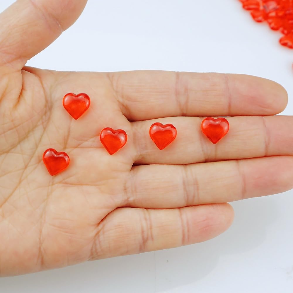 Amazon.com: SaktopDeco 300 PCS Miniature Red Heart Tiny Red